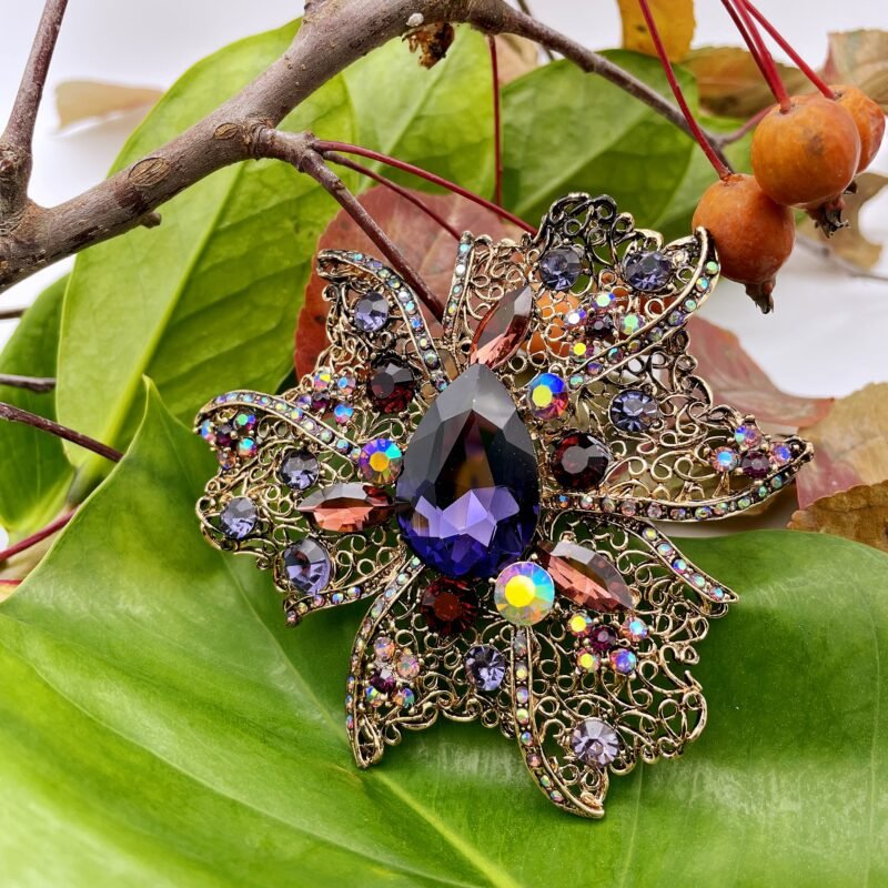 Rhinestone Crystal Brooches Different Designs - Image 56