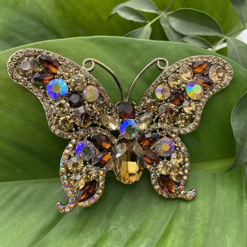 Rhinestone Crystal Brooches Different Designs - Image 3