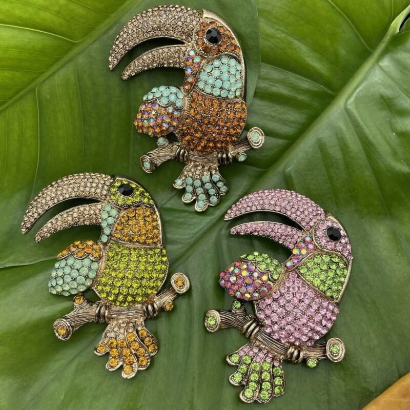 Rhinestone Crystal Brooches Different Designs - Image 21