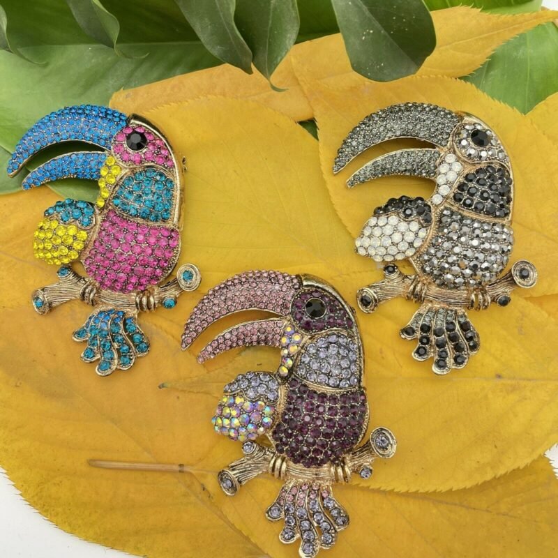 Rhinestone Crystal Brooches Different Designs - Image 23