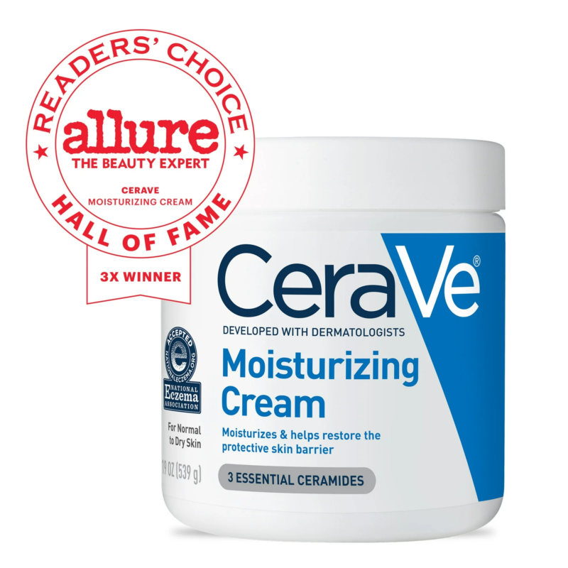 CeraVe Moisturizing Cream, Face Moisturizer & Body Lotion for Normal to Very Dry Skin, 12 oz - Image 4