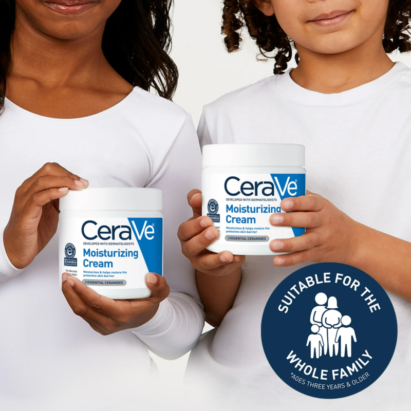 CeraVe Moisturizing Cream, Face Moisturizer & Body Lotion for Normal to Very Dry Skin, 12 oz - Image 3